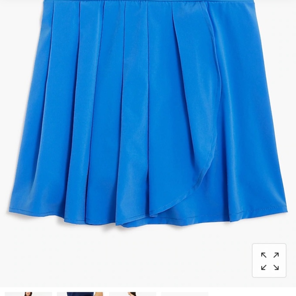 NWT! J Crew pleated athletic skirt!